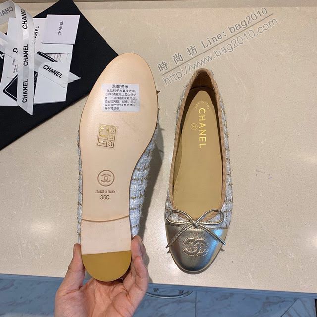 Chanel女鞋 香奈兒頂級芭蕾舞鞋 Chanel羊皮舒適平底鞋  naq1077